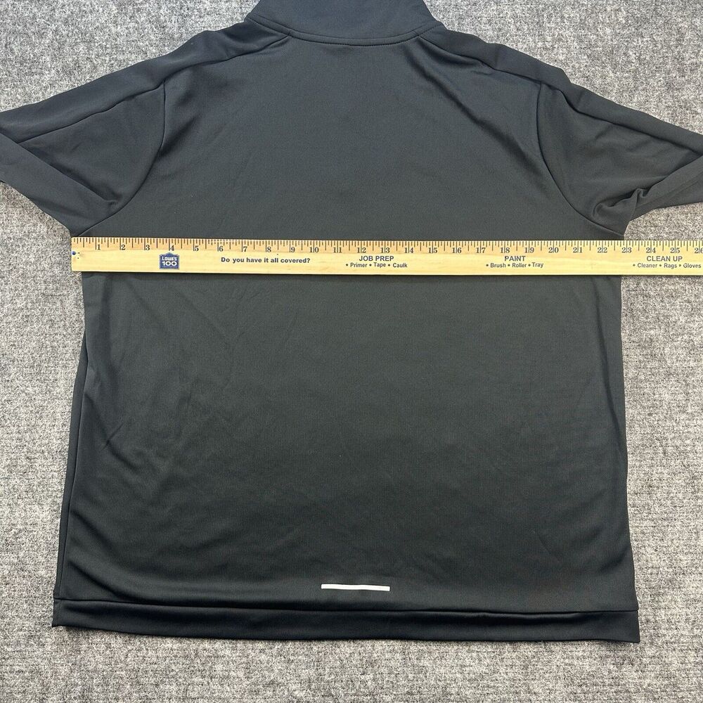 Nike Running Top Men Black Extra Large Long Sleeve Reflective Quarter Zip DriFit - Picture 10 of 14
